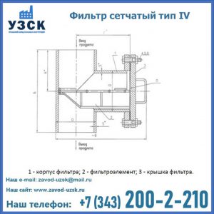 Фильтр сетчатый ФС по Т-ММ-11-2003 в Кисловодске